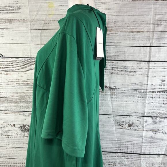 Who What Wear Dress Plus size 4X Green Stretch Jersey Knit Midi Career Church - Picture 13 of 16